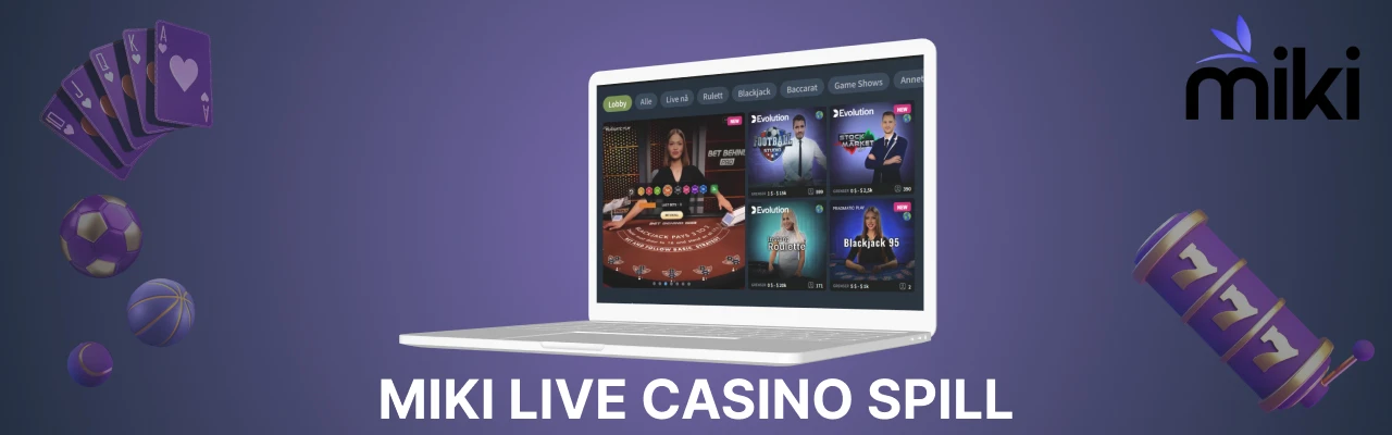 Live casino spill hos miki