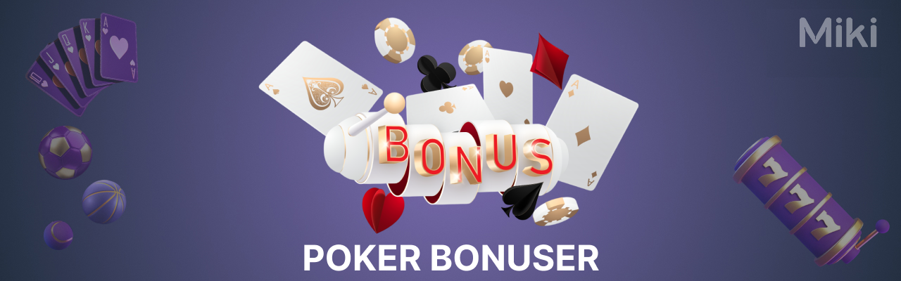 Miki live poker bonuser