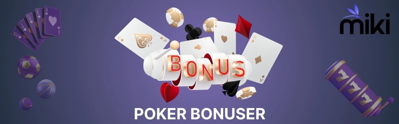 Miki live poker bonuser