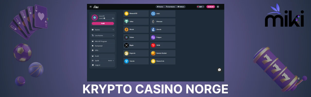 Casino innskudd med kryptovaluta norge
