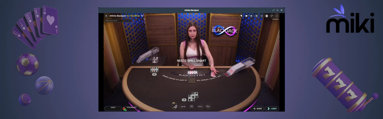 Live casino blackjack